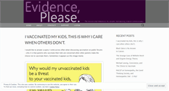 Desktop Screenshot of evidenceplease.net