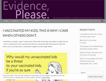 Tablet Screenshot of evidenceplease.net